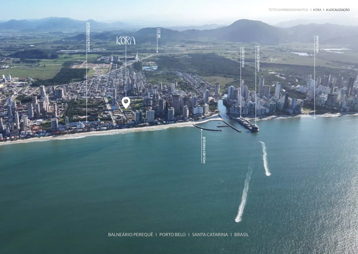 Kóra localização aérea